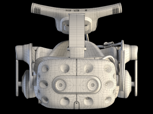 htc vive pro 2 blue Modèle 3D