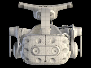 htc vive pro 2 blue 3D Model
