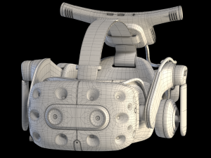 htc vive pro 2 blue Modèle 3D