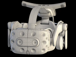 htc vive pro 2 blue 3D Model