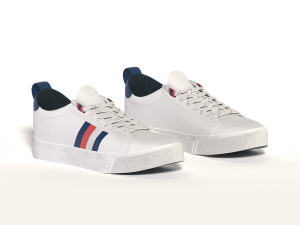 city sneakers white 3D मॉडल