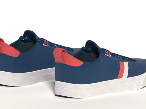 city sneakers blue 3D Model