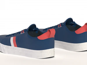 city sneakers blue 3D Model