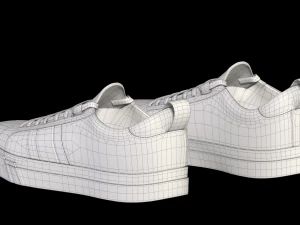 city sneakers blue 3D Model