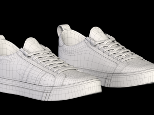 city sneakers blue Modèle 3D