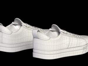 city sneakers blue 3D Model