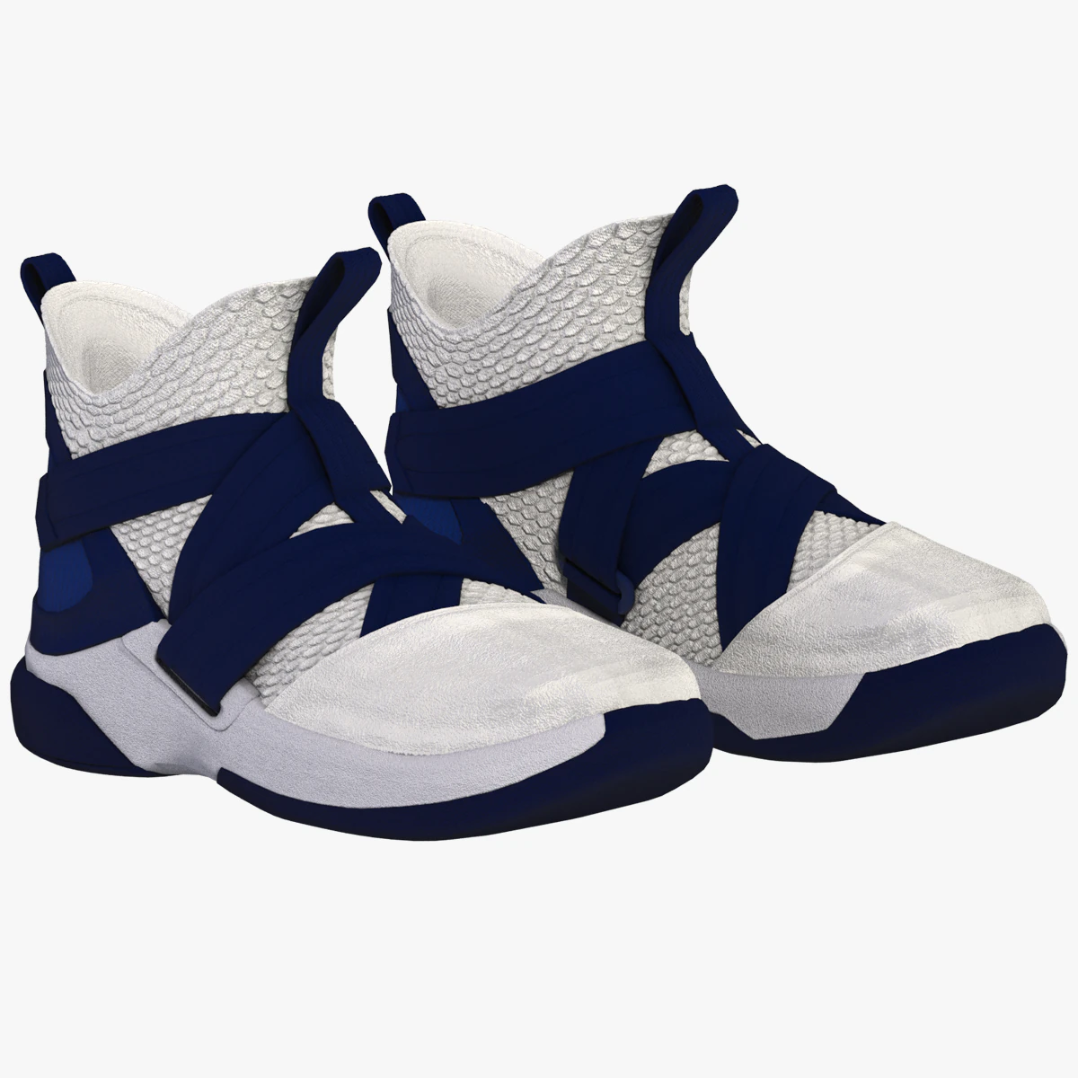 nike lebron soldier xii sfg blue 3D Model .c4d .max .obj .3ds .fbx .stl .blend 