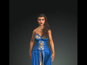 indian girl rigged 3D Model