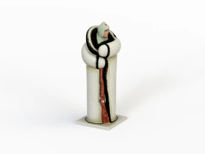 Porcelain figurine of a soldier 3D Model