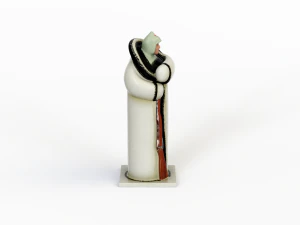 Porcelain figurine of a soldier 3D Model