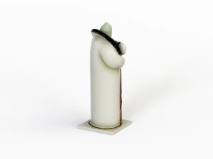 Porcelain figurine of a soldier 3D Model