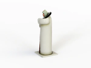Porcelain figurine of a soldier 3D Model