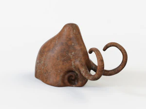 Estatueta de mamute Modelo 3D