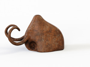 Mammoth figurine 3D Model
