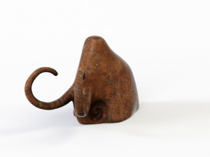Mammoth figurine 3D Model