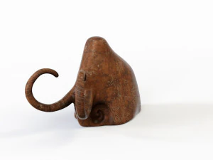 Mammoth figurine 3D Model