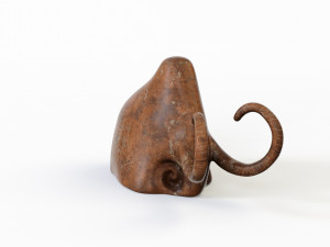 Mammoth figurine 3D Model