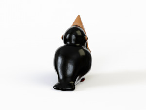 Porcelain figurine jackdaw 3D 모델