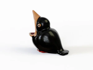 Porcelain figurine jackdaw 3D Model