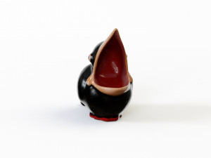Porcelain figurine jackdaw 3D 모델