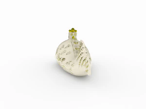 Estatueta de porcelana da URSS modelo peixe-baleia Modelo 3D