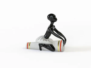 Figurine African with a drum 3D Model