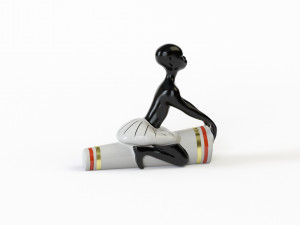 Figurine African with a drum 3D Модель