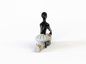 Figurine African with a drum 3D Модель