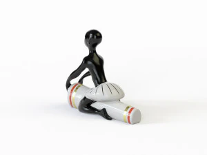 Figurine African with a drum 3D Model