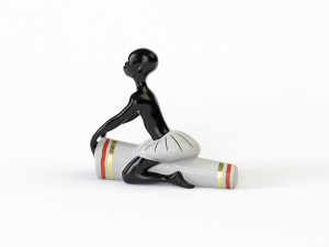 Figurine African with a drum 3D Модель