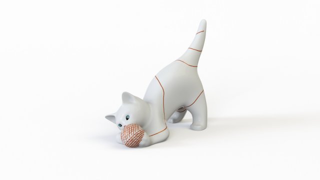 Kitty 3D 模型 .c4d .max .obj .3ds .fbx .stl .blend 