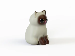 3D Rubber toy cats model 3D Model