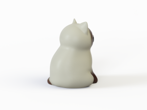 3D Rubber toy cats model 3D-Modell