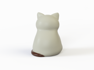 3D Rubber toy cats model 3D-Modell