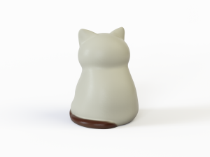 3D Rubber toy cats model 3D-Modell