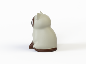 3D Rubber toy cats model 3D-Modell