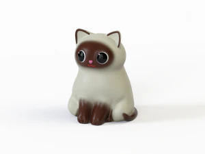 3D Rubber toy cats model 3D Model