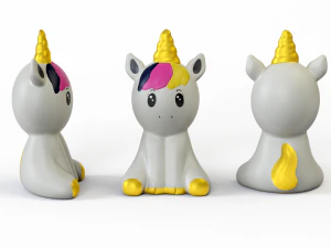 3D Rubber toy unicorn 3D Model