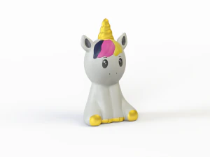 3D Rubber toy unicorn 3D Model