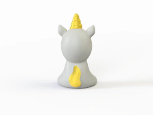 3D Rubber toy unicorn 3D Model