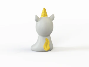 3D Rubber toy unicorn 3D Model