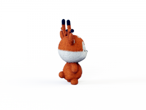 Felt fawn 3D Модель