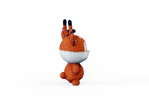 Felt fawn 3D Model