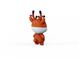 Felt fawn 3D Модель