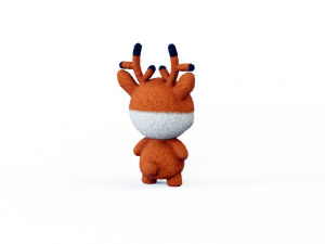 Felt fawn 3D Модель