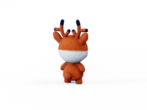 Felt fawn 3D Model
