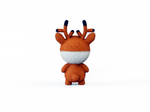 Felt fawn 3D Модель
