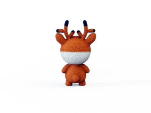 Felt fawn 3D Model