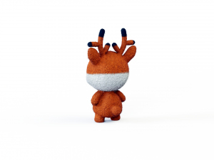 Felt fawn 3D Модель