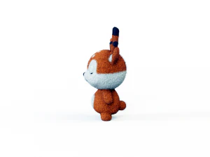 Felt fawn 3D Model